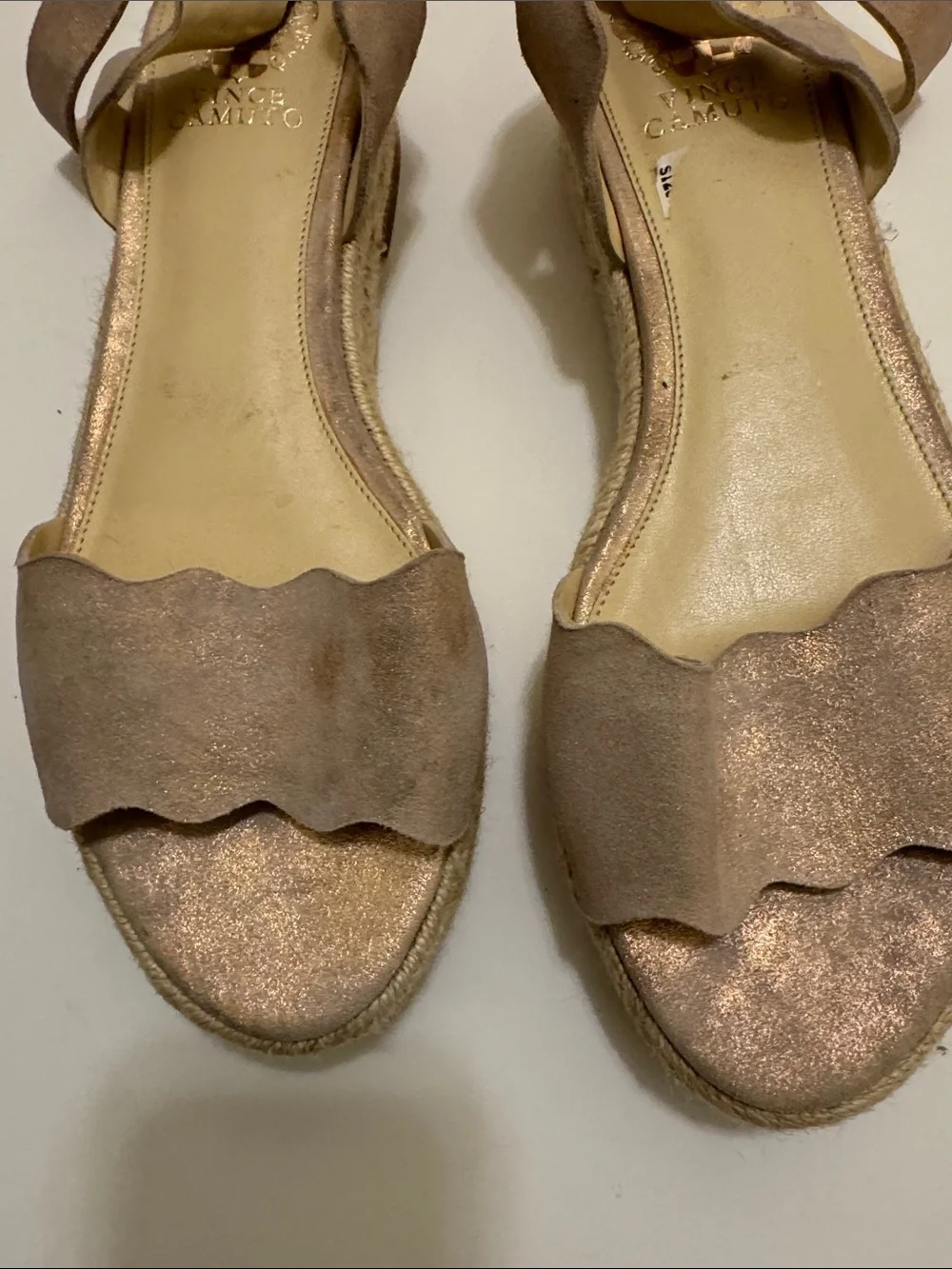 Vince Camuto Kamperla Rose Gold Sandals